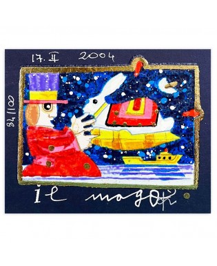 Francesco Musante - Il Mago - 8x10 cm nero