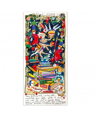Francesco Musante - Notti Felliniane -  23x50 cm - bianco