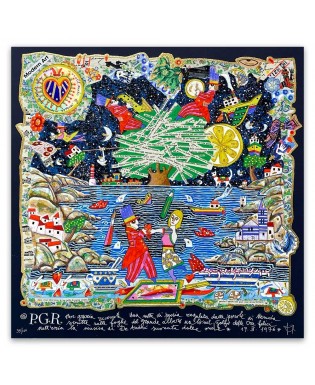 Francesco Musante - Per grazia ricevuta - 50x50  cm - nero