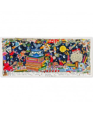 Francesco Musante - Rubo le parole - 35x80 cm - bianco