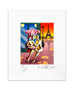 Mark Kostabi - Café mon amour - 42x51 cm