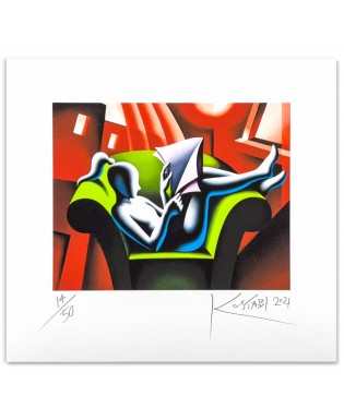 Mark Kostabi - The last world - 47x43 cm