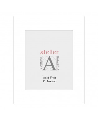 Passepartout personalizzato Acid Free Ph Neutro 4,0mm-bianco