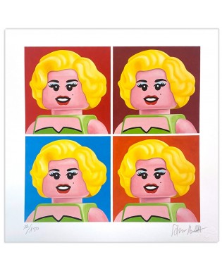 Stefano Bolcato FOUR MARILYN ANDY WARHOL 40x40 cm  