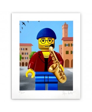 Stefano Bolcato LUCIO DALLA 30x37 cm 