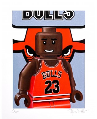 Stefano Bolcato MICHAEL JORDAN 30x37 cm 