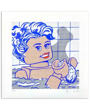 Stefano Bolcato Woman in bath - Roy Lichtenstein 40x40 cm  