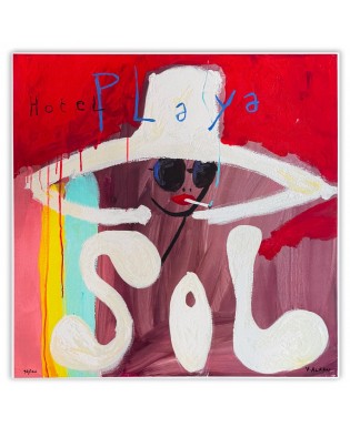 Vinncent Alran - Playa Sol - 80x80 cm