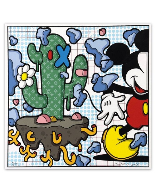 Aleandro Roncarà - Space Cactus - 30x30 cm