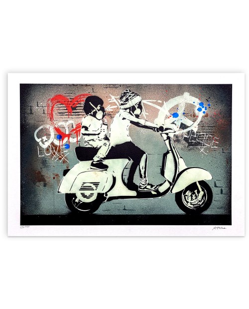 Alessio B - Vespa love - 48x60 cm