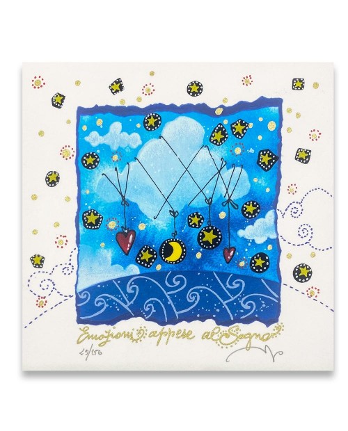 Andrea Agostini - Emozioni appese al sogno - 16x16 cm
