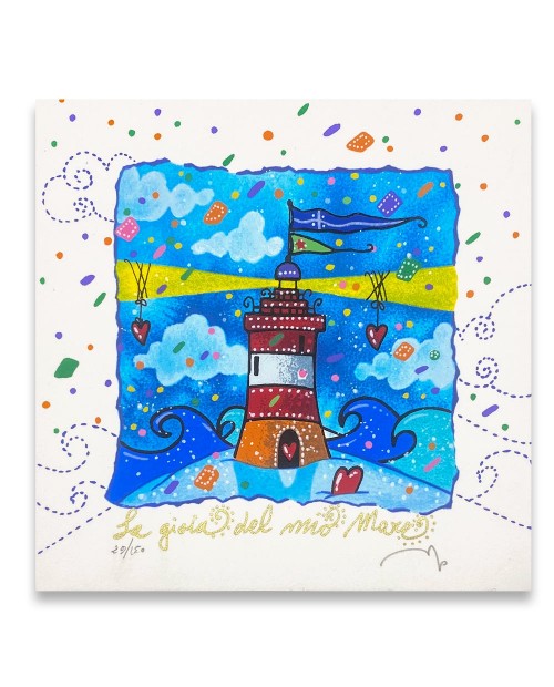 Andrea Agostini - La gioia del mio mare - 16x16 cm