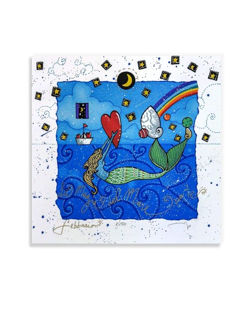 Andrea Agostini - La magia del mare - 25x25cm - bianco