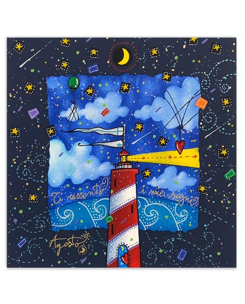 Andrea Agostini - Agosto - Ti racconto i miei sogni - 25x25 cm 