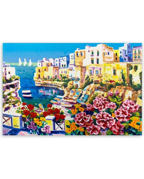 Athos Faccincani - Luce e sole sul Golfo di Polignano - 40x60cm