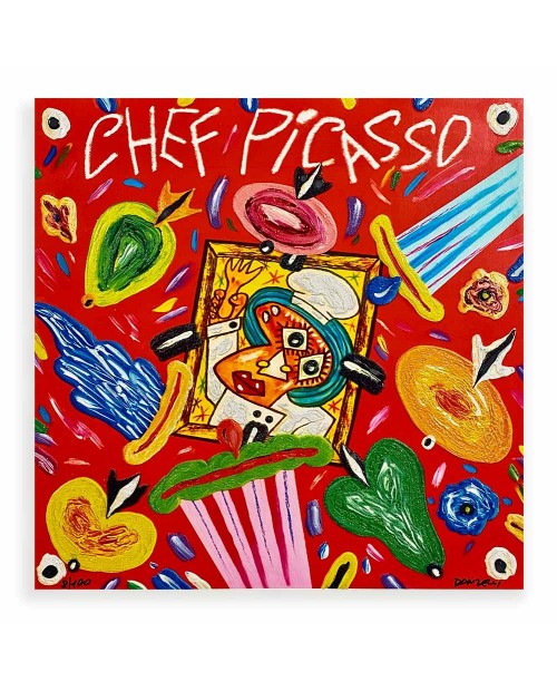Bruno Donzelli - Chef Picasso - 40x40 cm