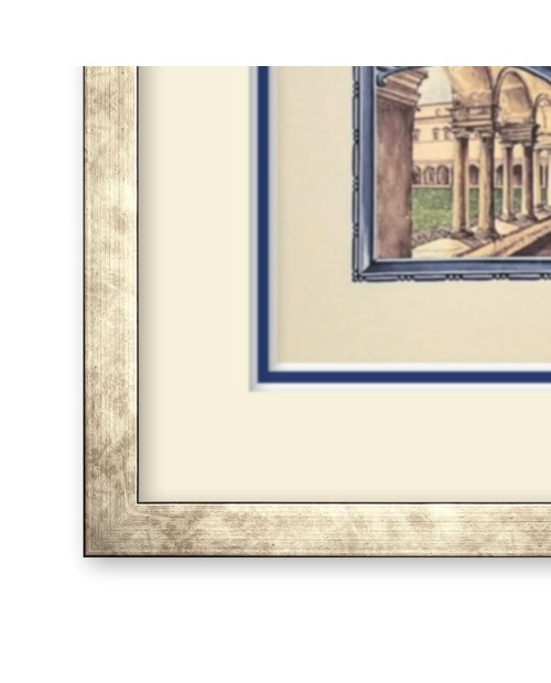 Cornice classica per diplomi argento-30x42 cm-antracite 281-011-30x42  cm-antracite