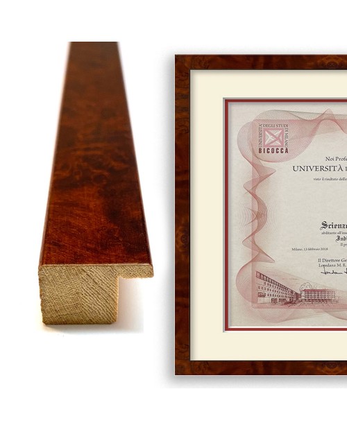 Cornice radica con passepartout