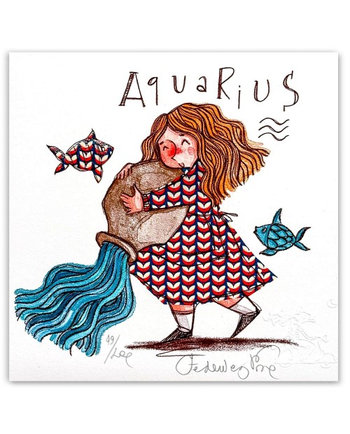 Federica Porro-Acquario (lei)- 20x20 cm