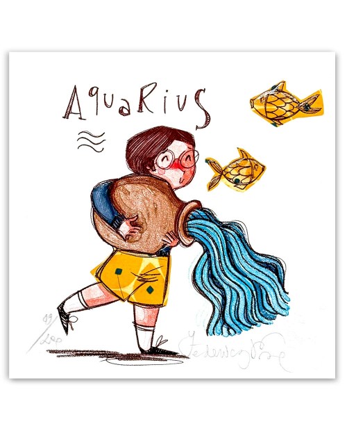 Federica Porro-Acquario (lui)- 20x20 cm