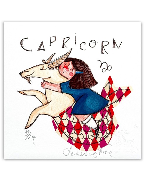 Federica Porro-Capricorno (lei)- 20x20 cm