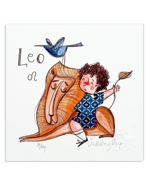 Federica Porro -Leone (lui)- 20x20 cm