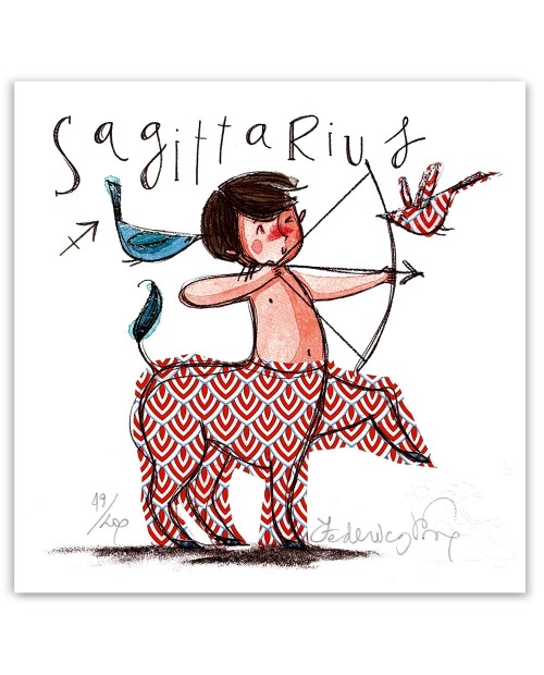 Federica Porro-Sagittario (lui)- 20x20 cm