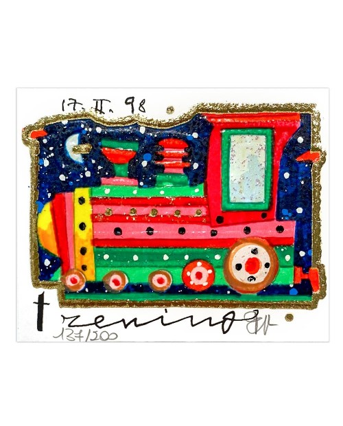 Francesco Musante - Trenino - 8x10 bianco