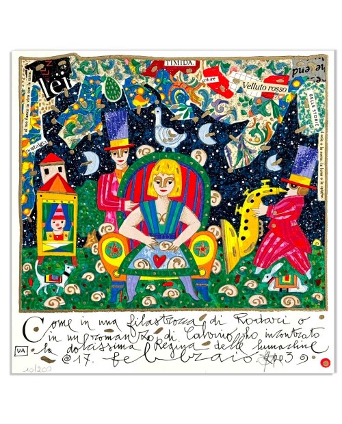 Francesco Musante - Come in una filastrocca di Rodari -  30x30 cm - bianco
