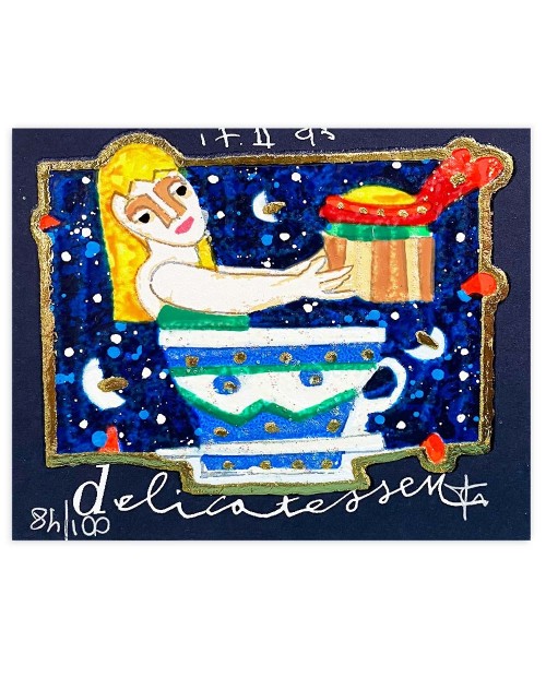 Francesco Musante - Delicatessen - 8x10 cm nero