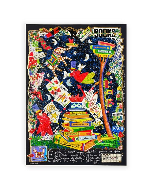 Francesco Musante - E entra in questo sogno colorato - 35x50 cm - nero