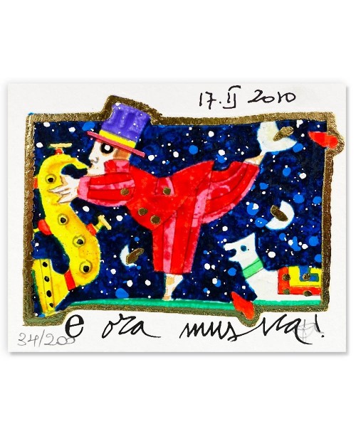 Francesco Musante - E ora musica! - 8x10 cm bianco