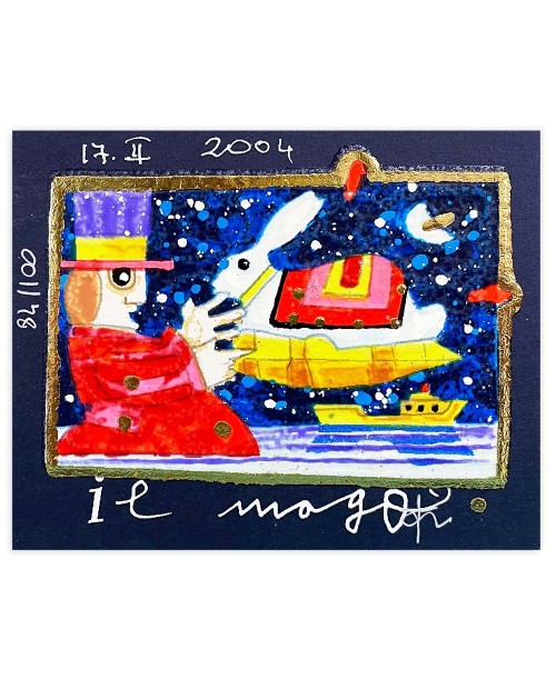Francesco Musante - Il Mago - 8x10 cm nero