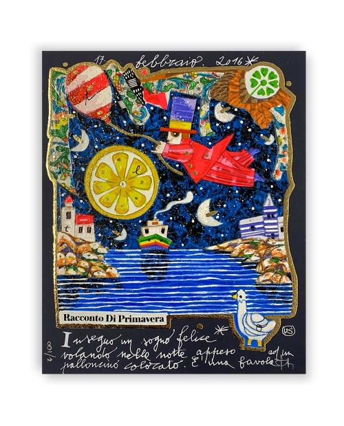 Francesco Musante - Inseguo un sogno felice - 20x25 cm - nero