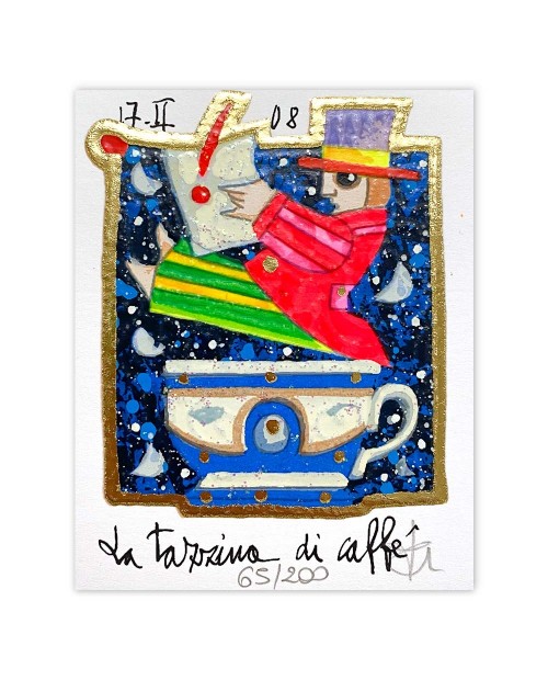 Francesco Musante - La tazzina di caffé - 8x10 bianco