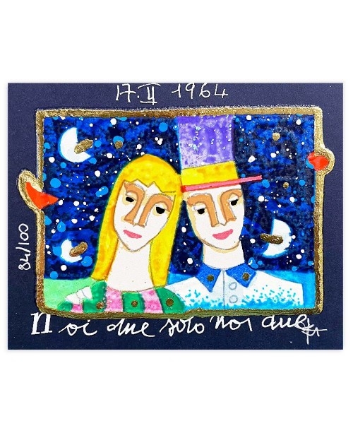 Francesco Musante - Noi due solo noi due - 8x10 cm nero