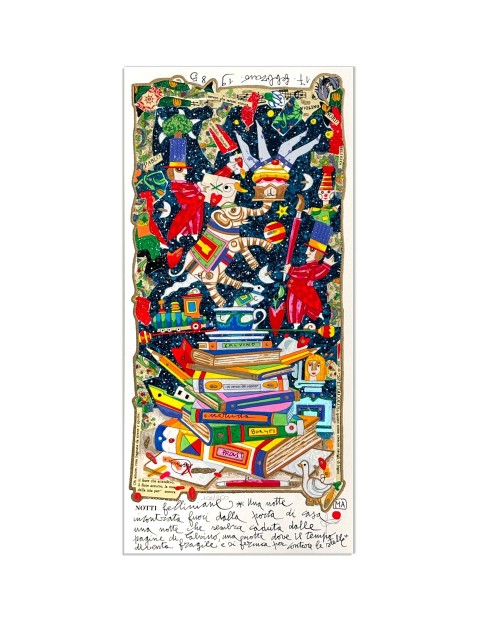 Francesco Musante - Notti Felliniane -  23x50 cm - bianco