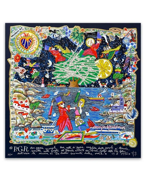 Francesco Musante - Per grazia ricevuta - 50x50  cm - nero