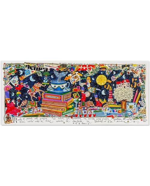 Francesco Musante - Rubo le parole - 35x80 cm - bianco