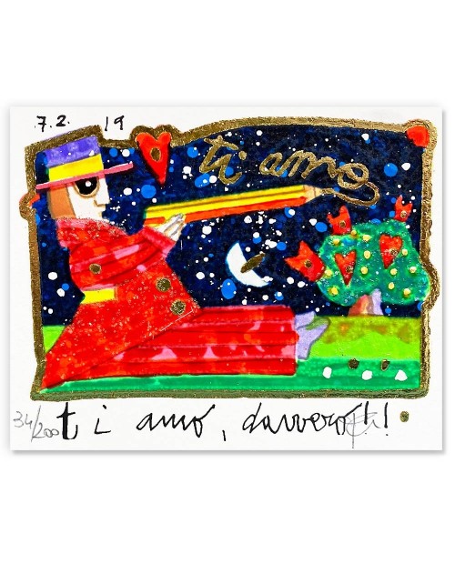 Francesco Musante - Ti amo, davvero!! - 8x10 cm bianco