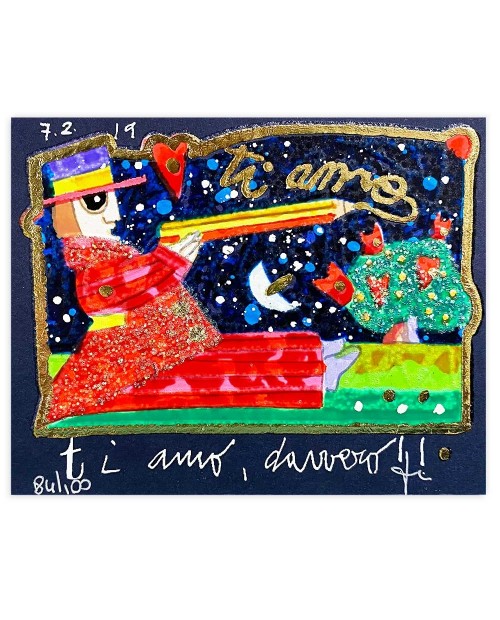 Francesco Musante - Ti amo, davvero!! - 8x10 cm nero