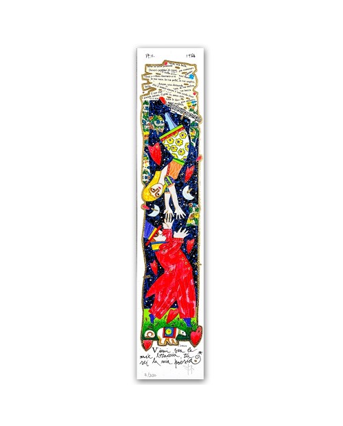 Francesco Musante - Vieni tra le mie braccia - 10x50 cm - bianco
