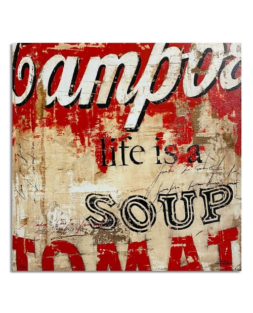 Lorenzo Crivellaro - Life is a soup - 49x49 cm