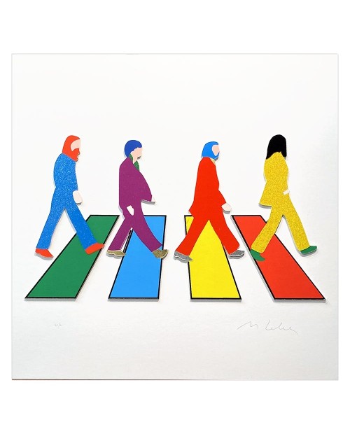 Marco Lodola - Abbey Road - 40x40 cm