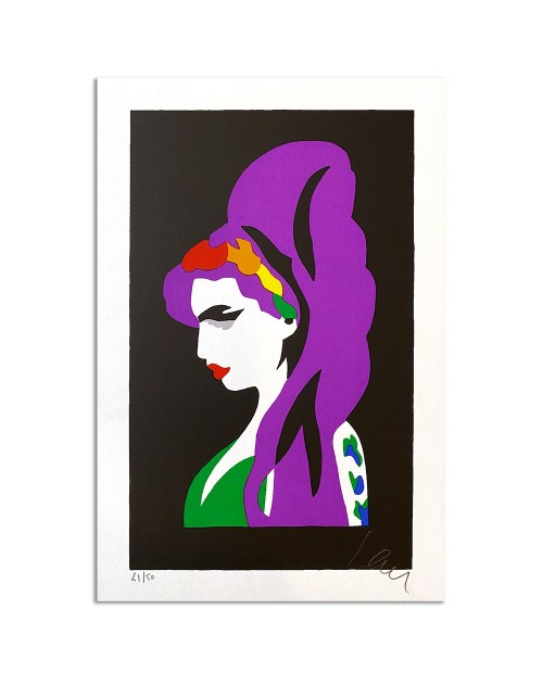 Marco Lodola - Amy - 20x30 cm - serigrafia