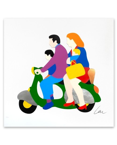 Marco Lodola - Family business - 50x50 cm