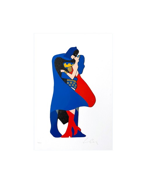 Marco Lodola - Super kiss - 30x45 cm - serigrafia