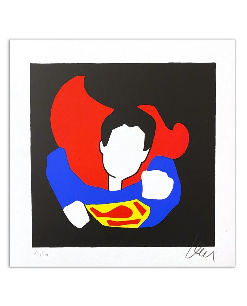Marco Lodola - Superman - 20x20 cm - serigrafia