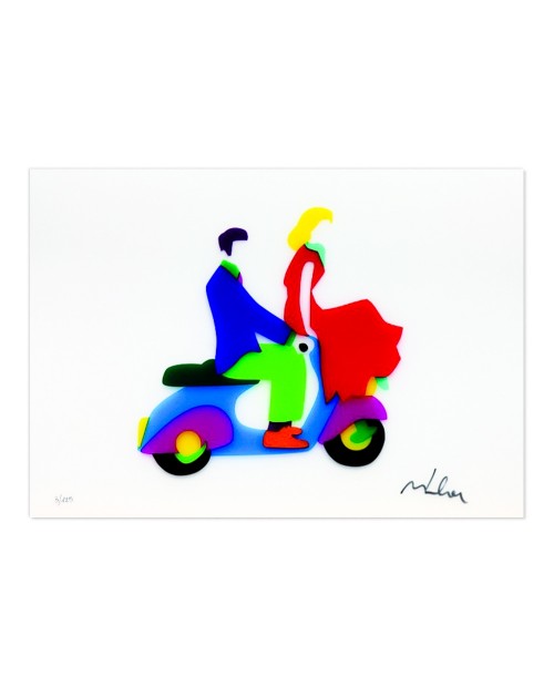 Vacanze Romane - 35x50 cm - sericollage su pvc