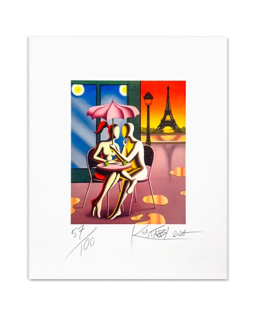 Mark Kostabi - Café mon amour - 42x51 cm